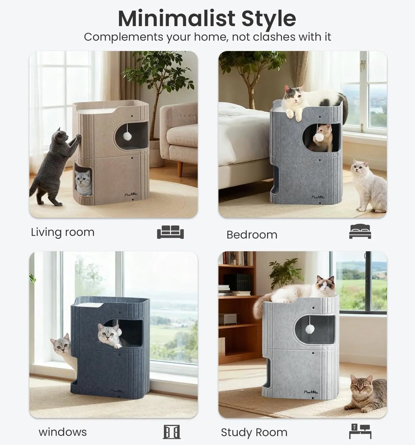 Indoor Cat House – Cozy Retreat for Cats