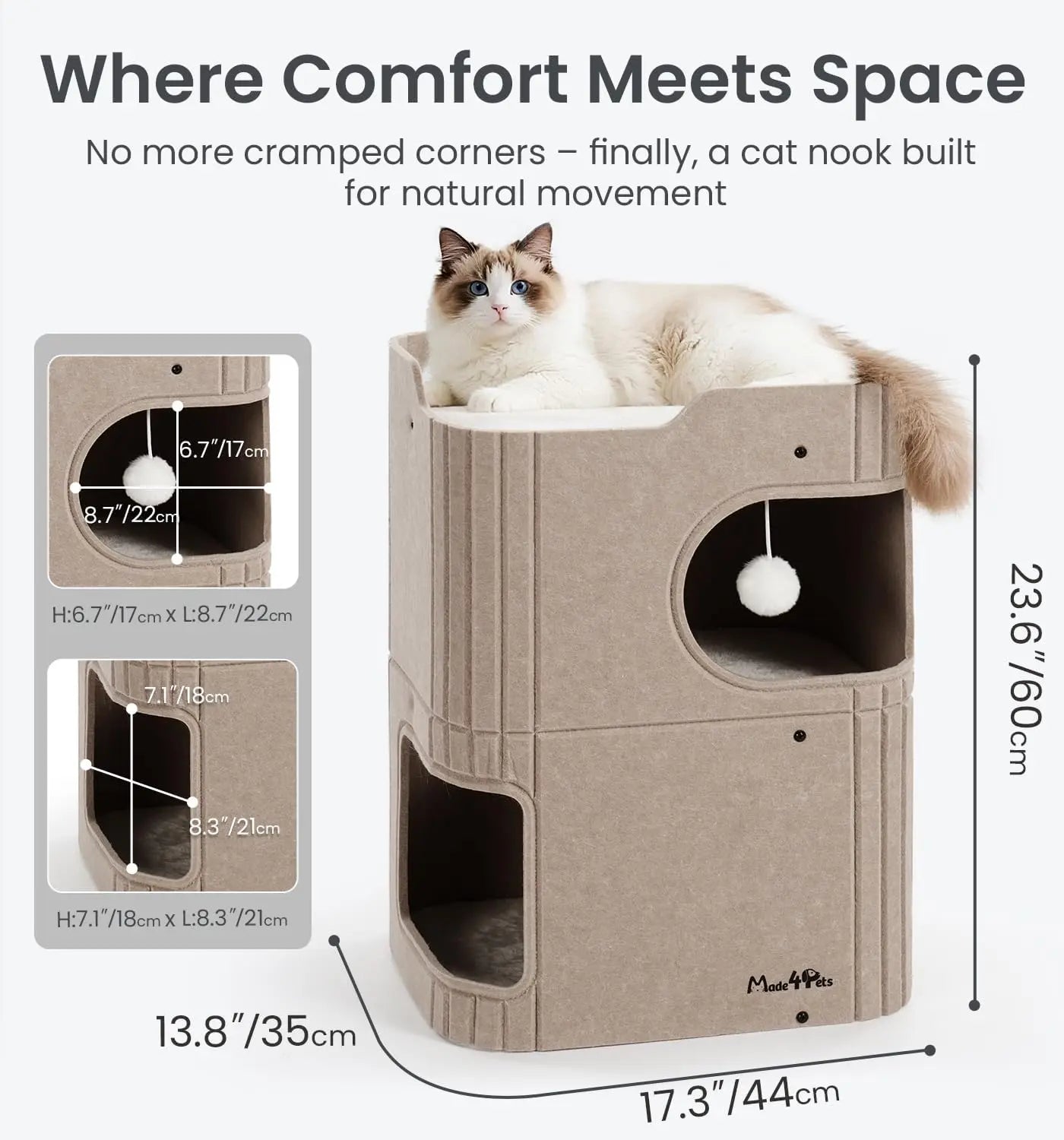 Indoor Cat House – Cozy Retreat for Cats
