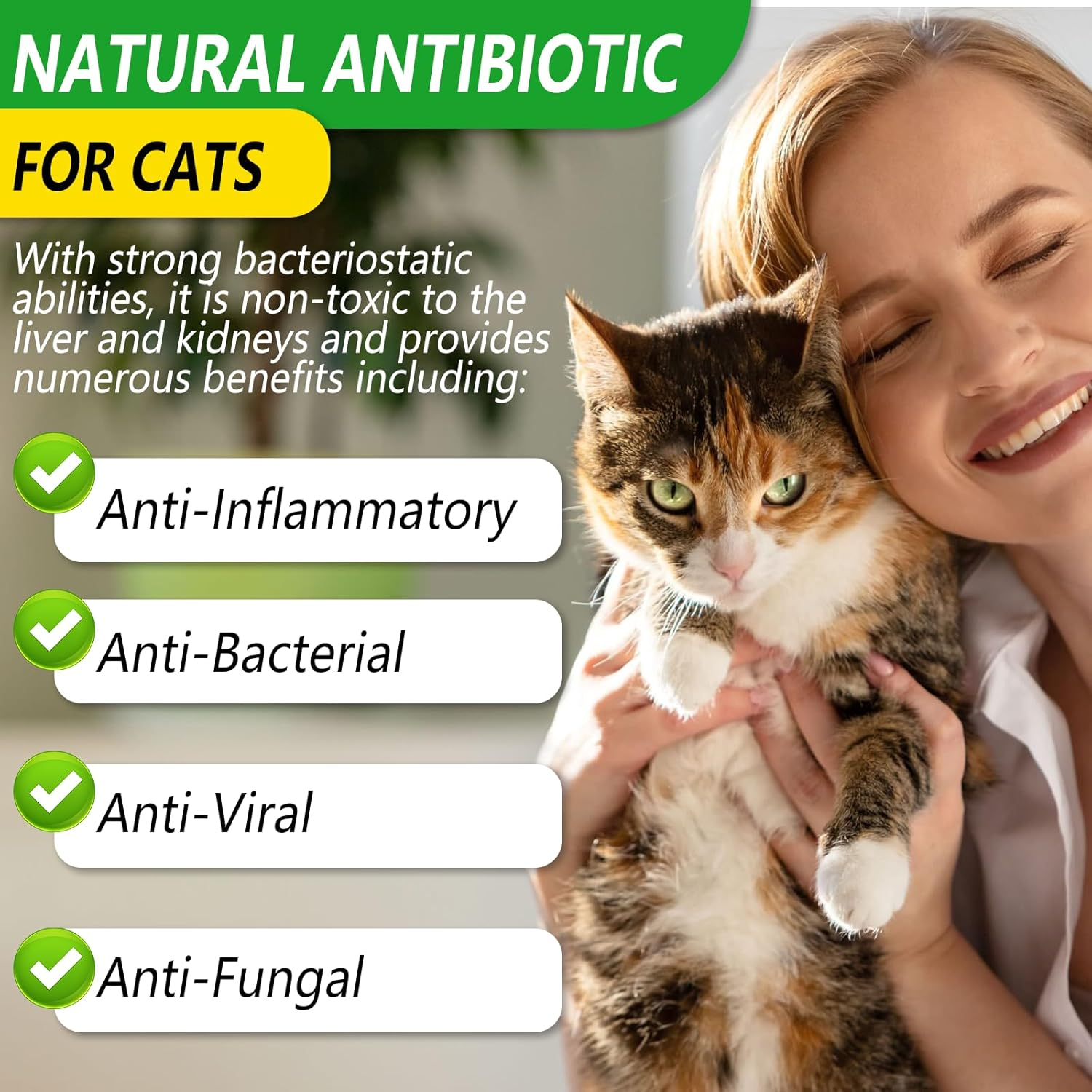 Natural Cat Immune Support Liquid Herbal Remedy Allergy Itch Relief 2oz