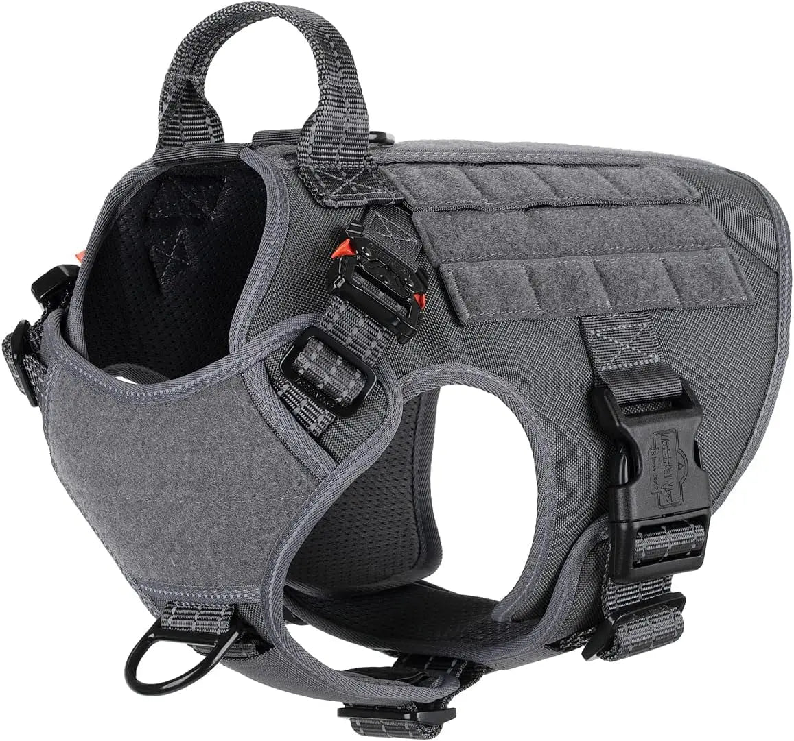 No-Pull Tactical Dog Harness with Handle –Heavy-Duty Adjustable Vest (all sizes)