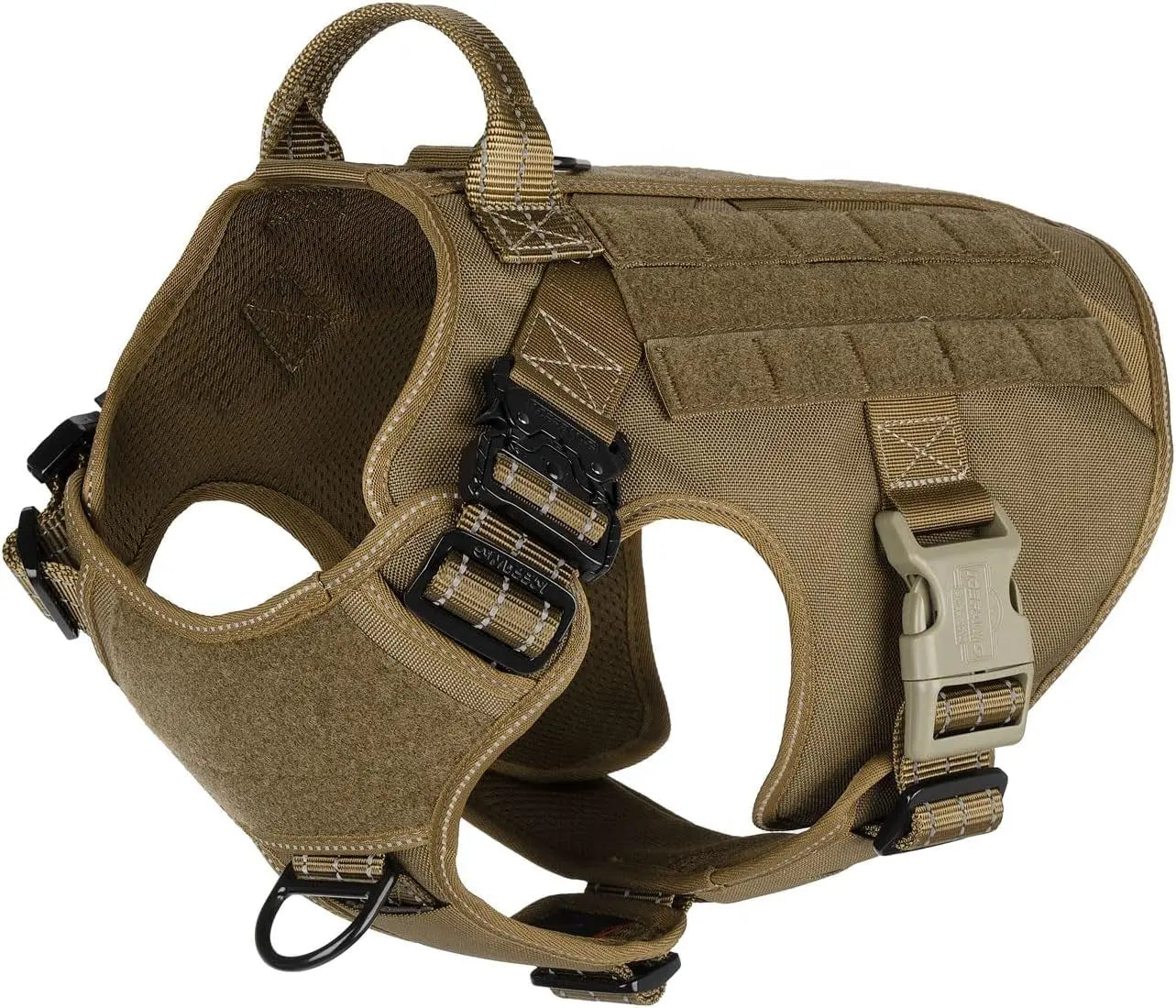 No-Pull Tactical Dog Harness with Handle –Heavy-Duty Adjustable Vest (all sizes)