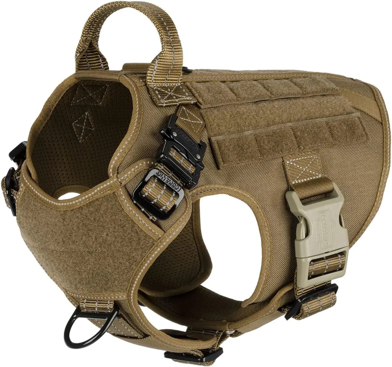 No-Pull Tactical Dog Harness with Handle –Heavy-Duty Adjustable Vest (all sizes)