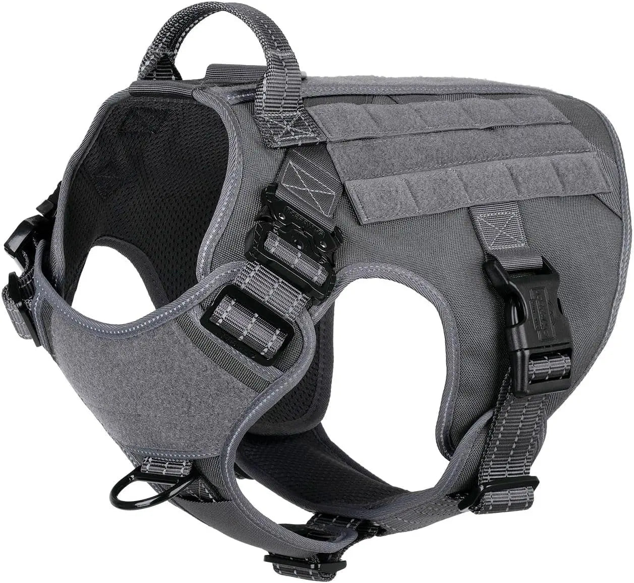 No-Pull Tactical Dog Harness with Handle –Heavy-Duty Adjustable Vest (all sizes)