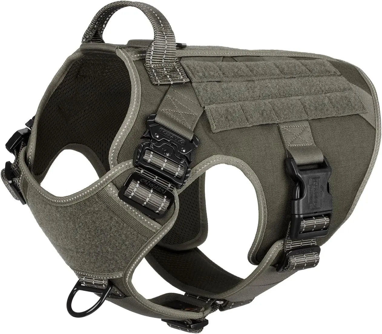 No-Pull Tactical Dog Harness with Handle –Heavy-Duty Adjustable Vest (all sizes)