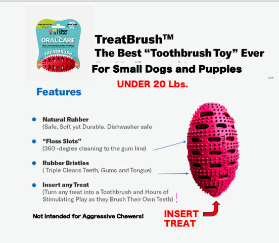 Natural Rubber Football Oral Care Toy <20 Lbs
