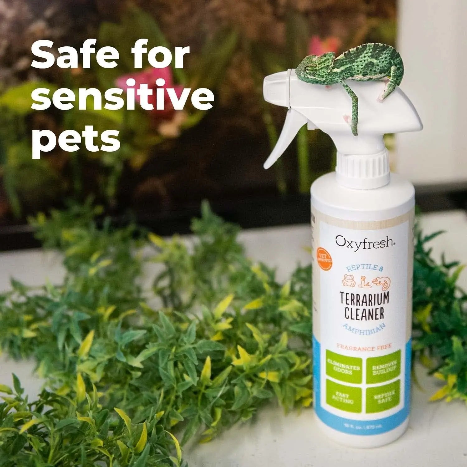 Oxyfresh Reptile & Amphibian Terrarium Cleaner Odor Eliminator Bleach Free