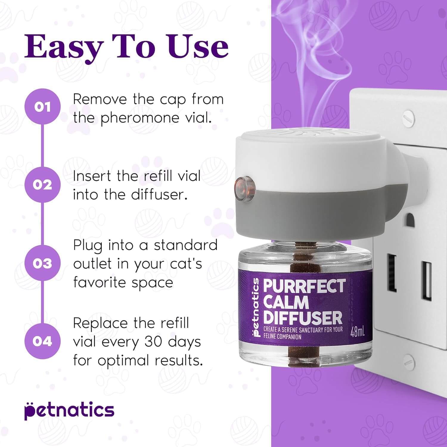 Purrfect Cat Calming Diffuser Refill Pack