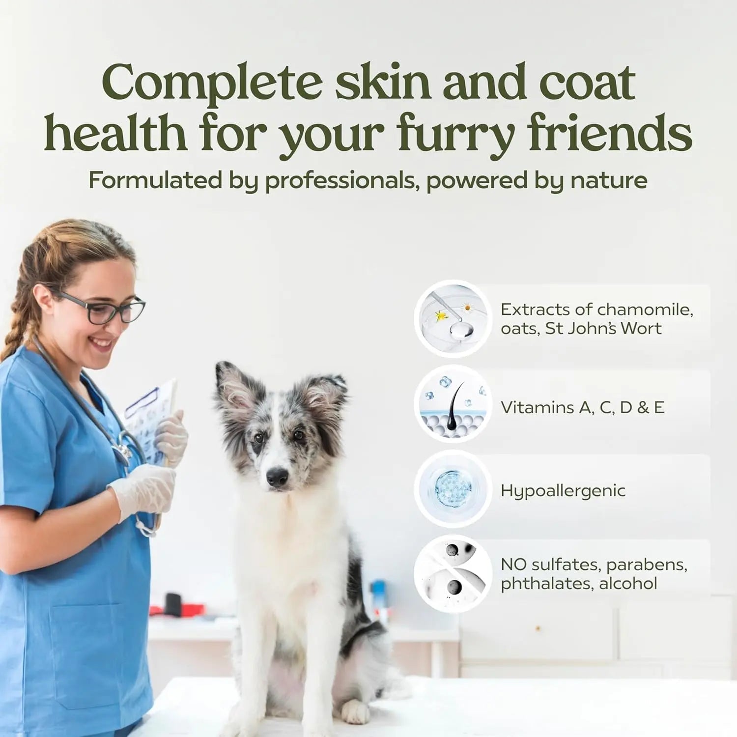 PAWFUME Deshedding Dog Shampoo & Conditioner – Probiotic Detangling Formula