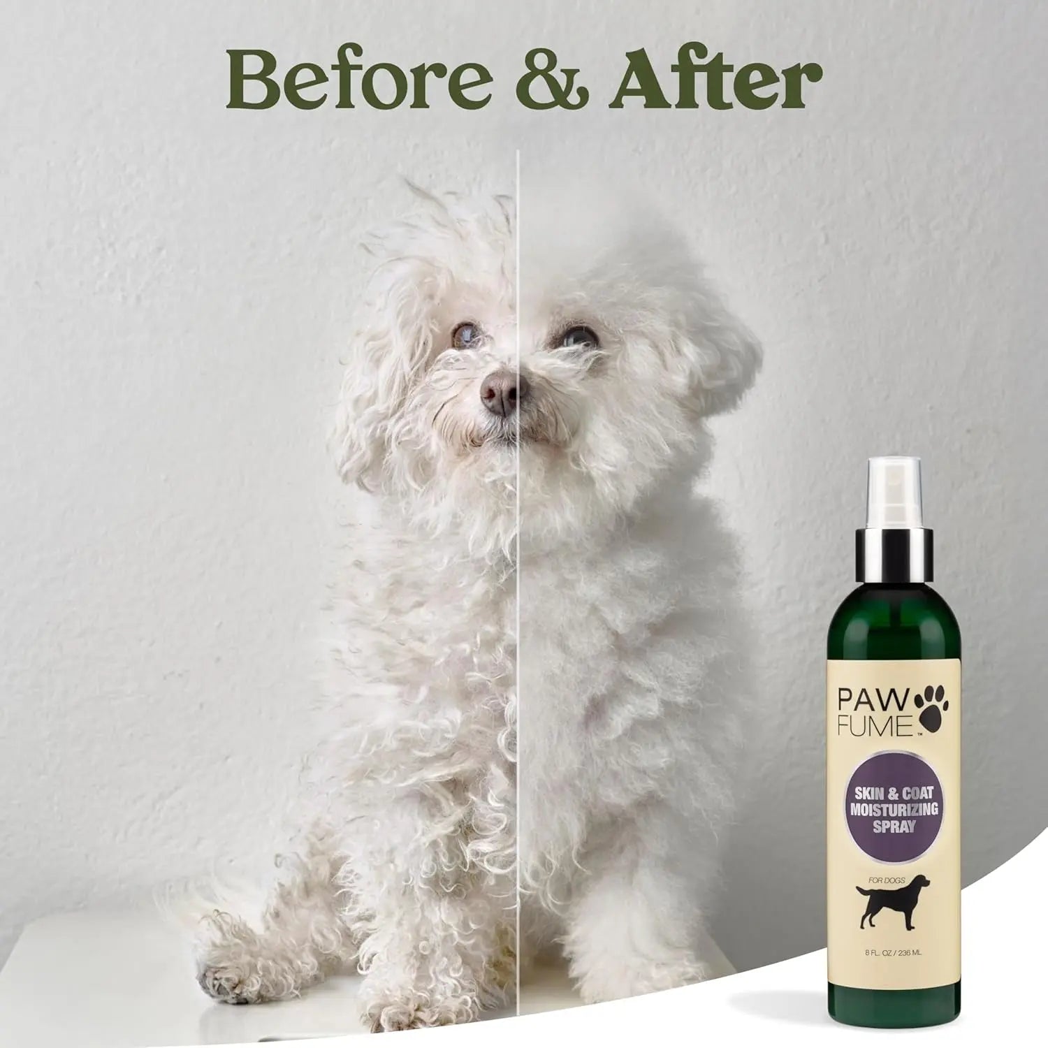 PAWFUME Deshedding Dog Shampoo & Conditioner – Probiotic Detangling Formula