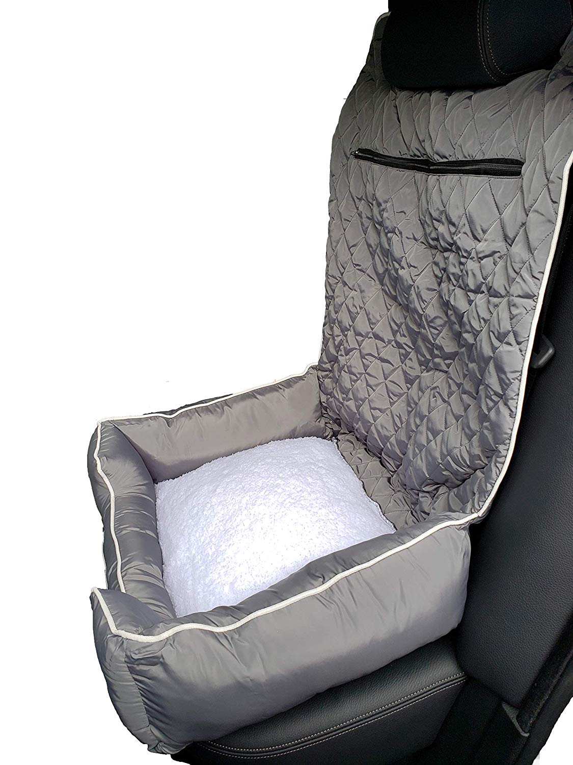 Comfort Grey Pet Bed and Car Seat