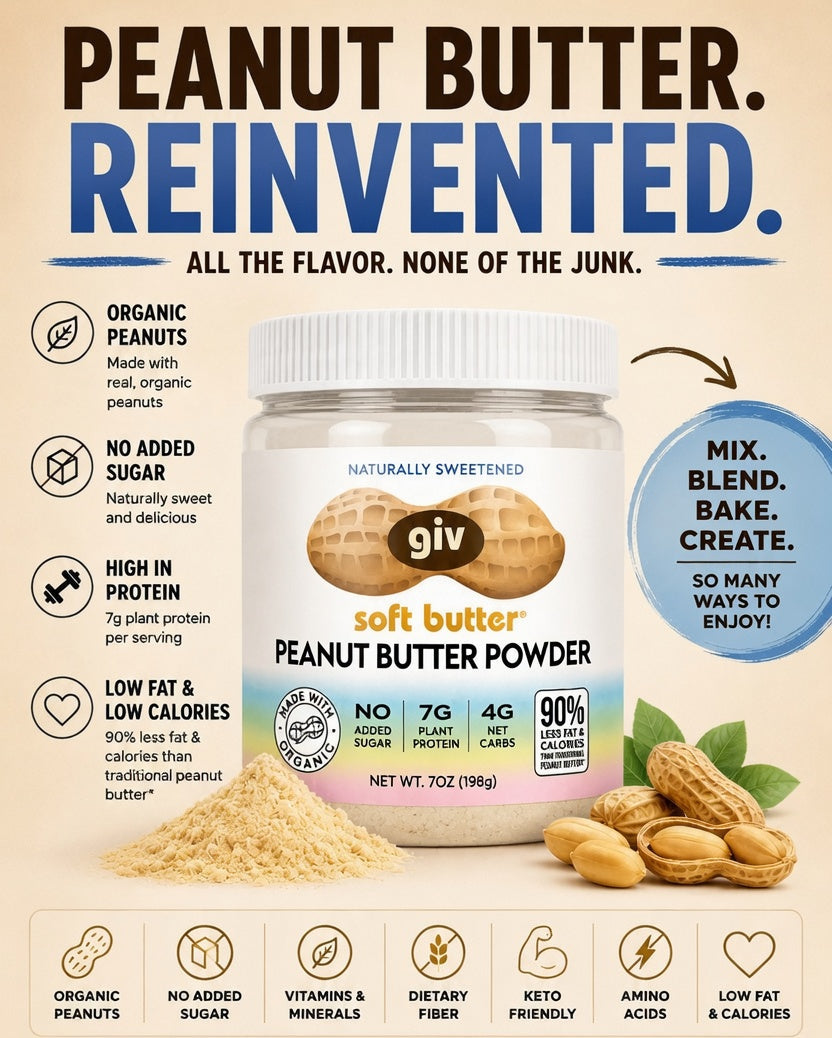 Peanut Butter Powder Two 7oz Jars