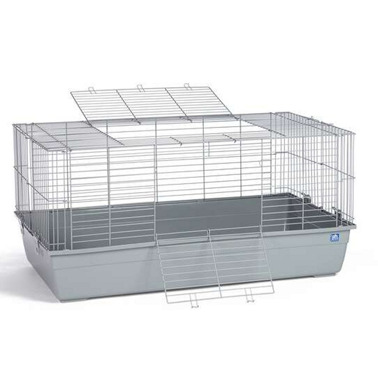 Prevue Pet Products Large Rectangular Small Animal Tubby, 47.25" L x 24.25" W x 21.5" H, Gray Base, Model 525GRAY