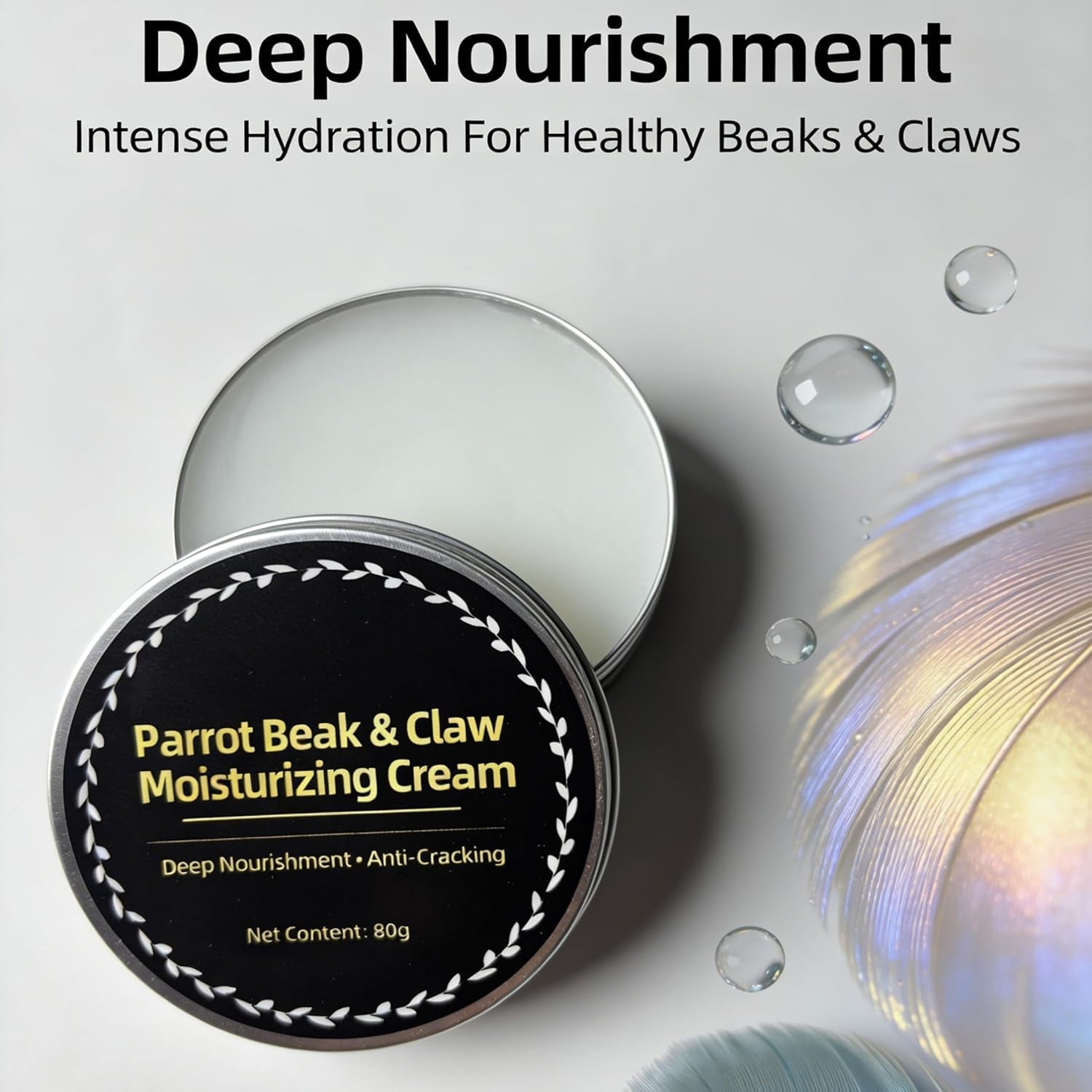 Parrot Beak Claw Moisturizer Cream 80g Anti Cracking Balm Birds Safe Care