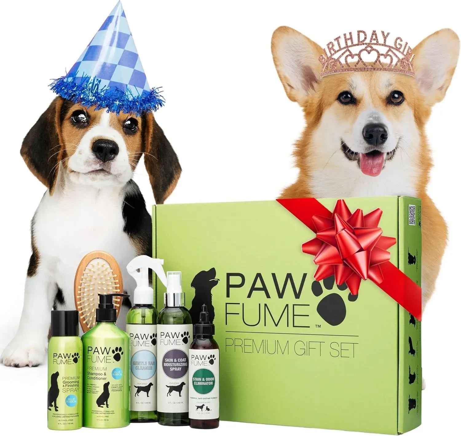 Pawfume Dog Spa Gift Basket – 6-Piece Probiotic & Grooming Set