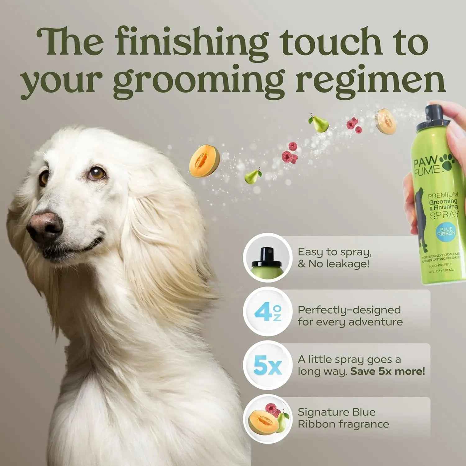 Pawfume Dog Spa Gift Basket – 6-Piece Probiotic & Grooming Set