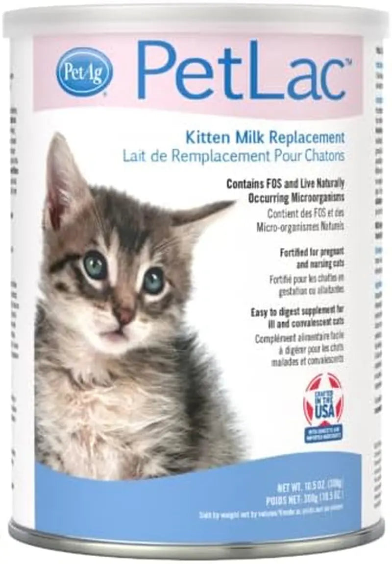 PetLac Kitten Milk Replacer Powder 10.5 oz – Easy Digest Formula