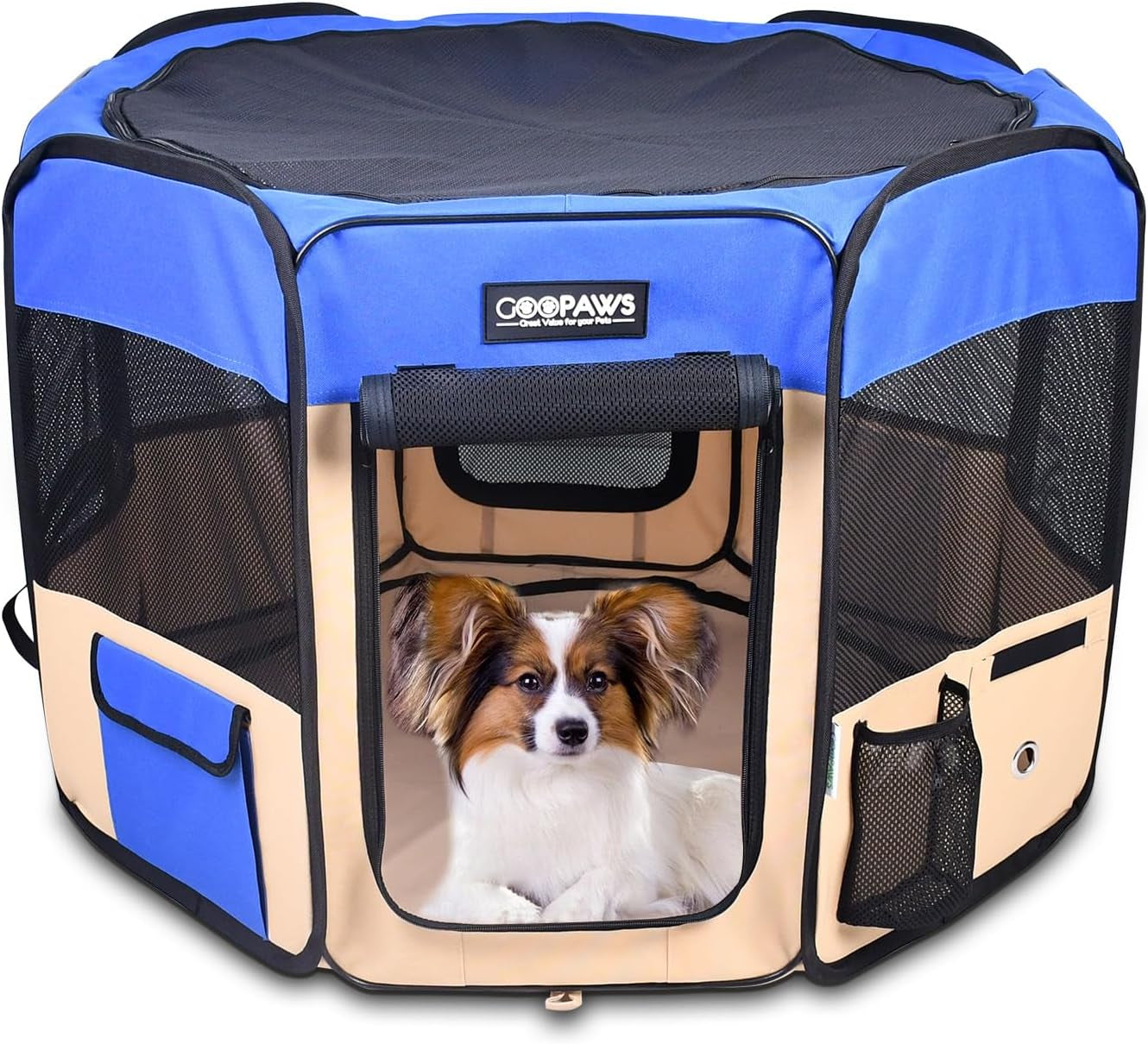 Pop Up Dog Playpen Portable Foldable Pet Exercise Pen Indoor Outdoor Puppy Travel