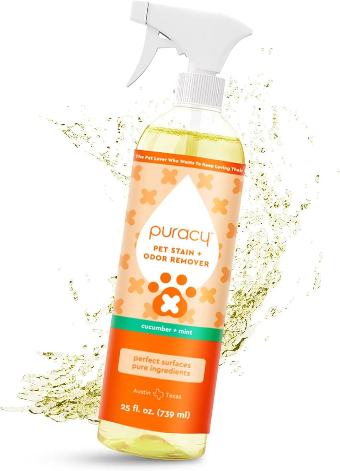 Professional Strength Pet Stain & Odor Remover Enzyme Cleaner 25oz Spray