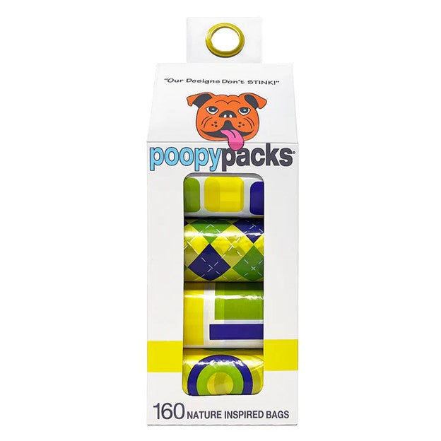 Metro Paws Dog Poopy Packs Multi, 8 rolls