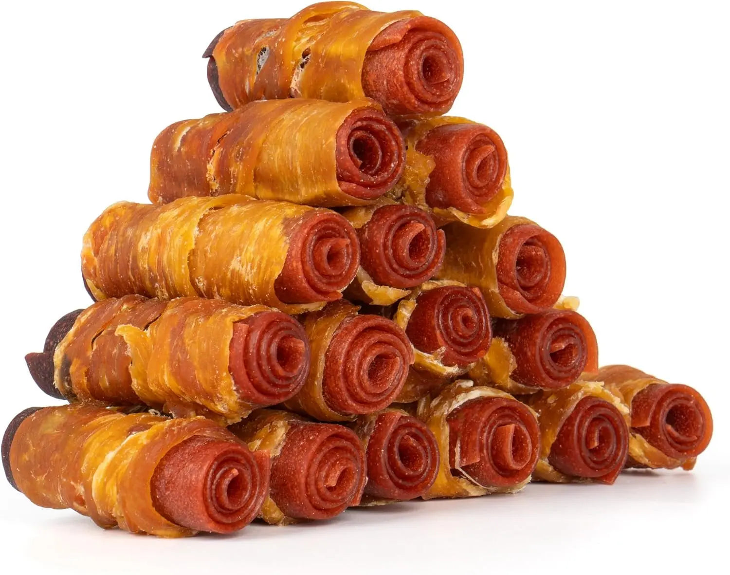 Rawhide Free Dog Treats 3 Inch Chicken Duck Beef Rolls 16 Count 21oz