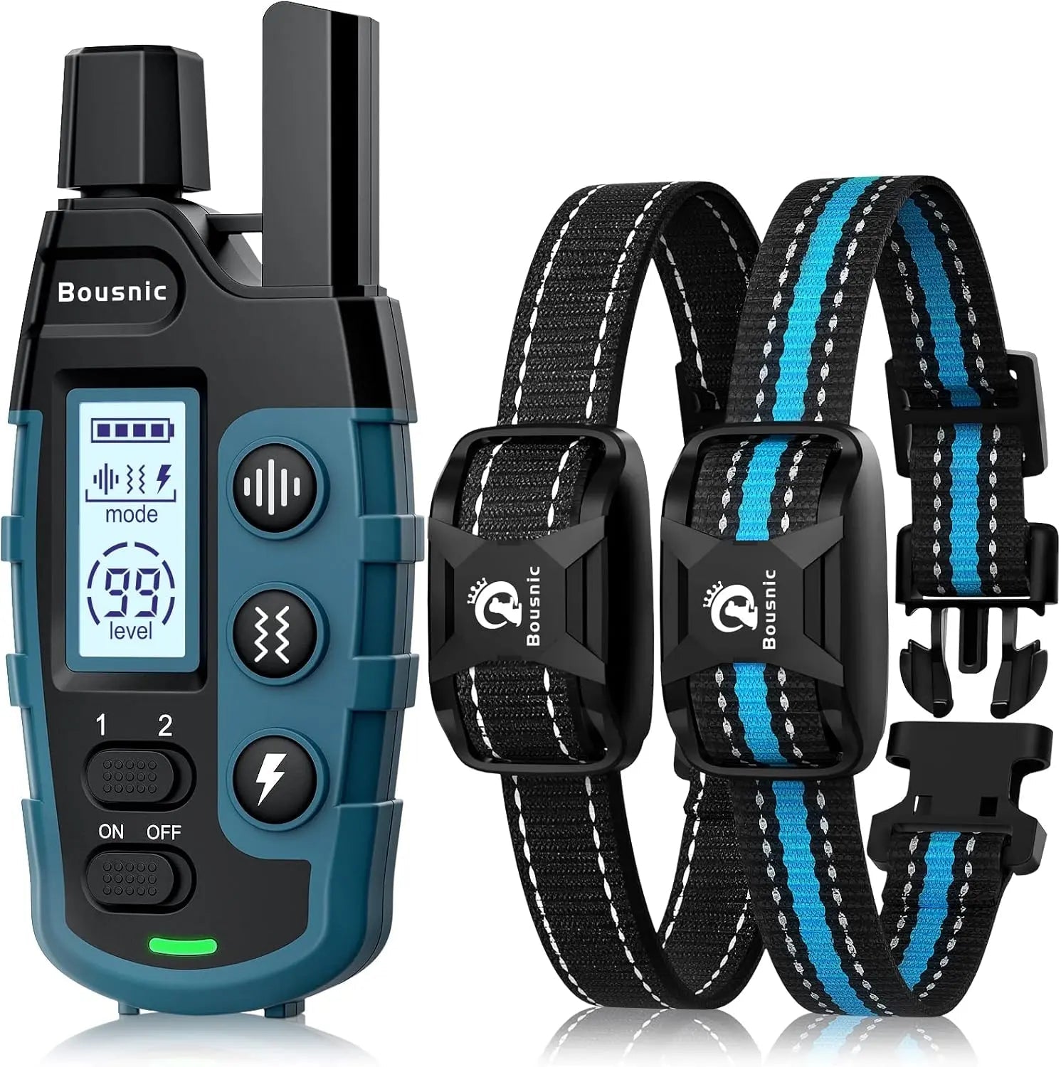 Remote Dog Training Collar for 2 Dogs, 3300ft Waterproof Rechargeable