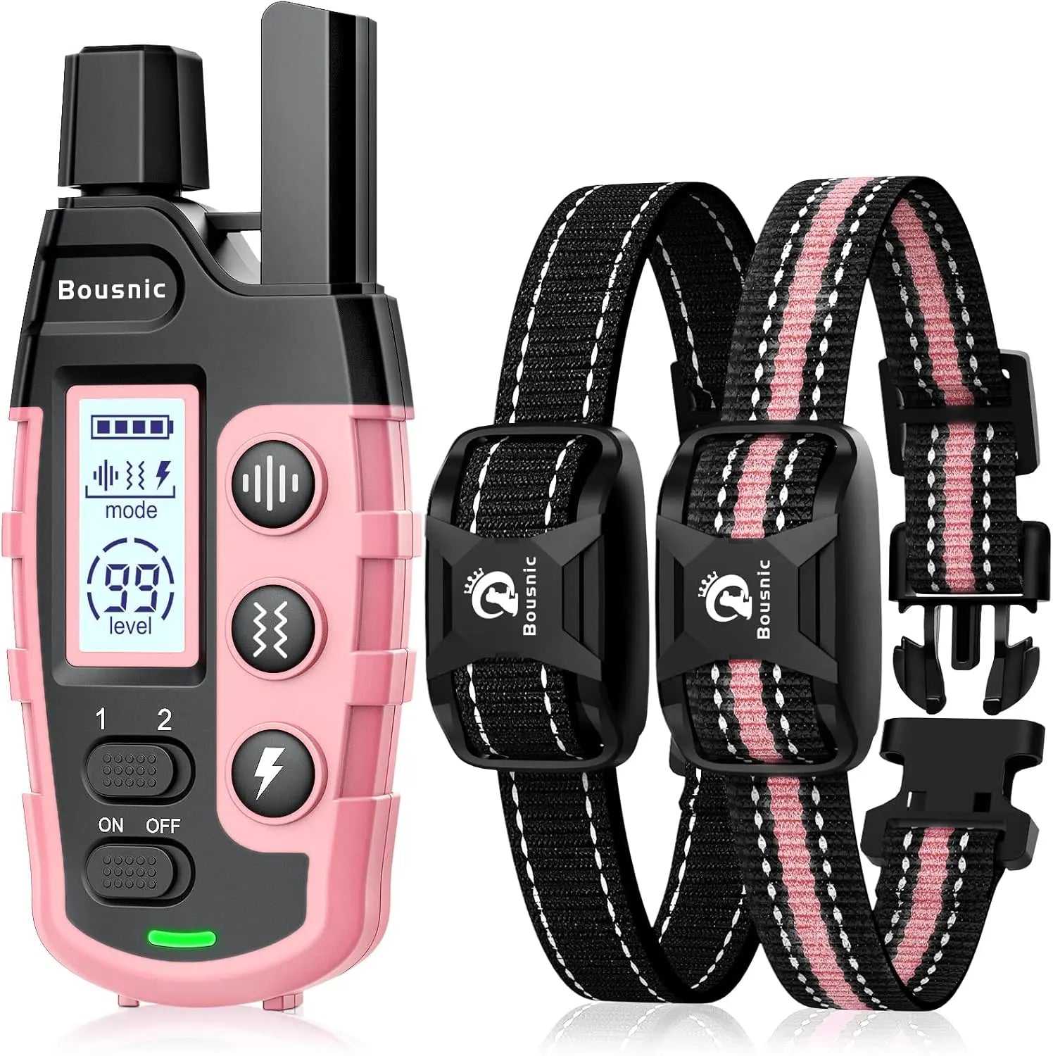 Remote Dog Training Collar for 2 Dogs, 3300ft Waterproof Rechargeable