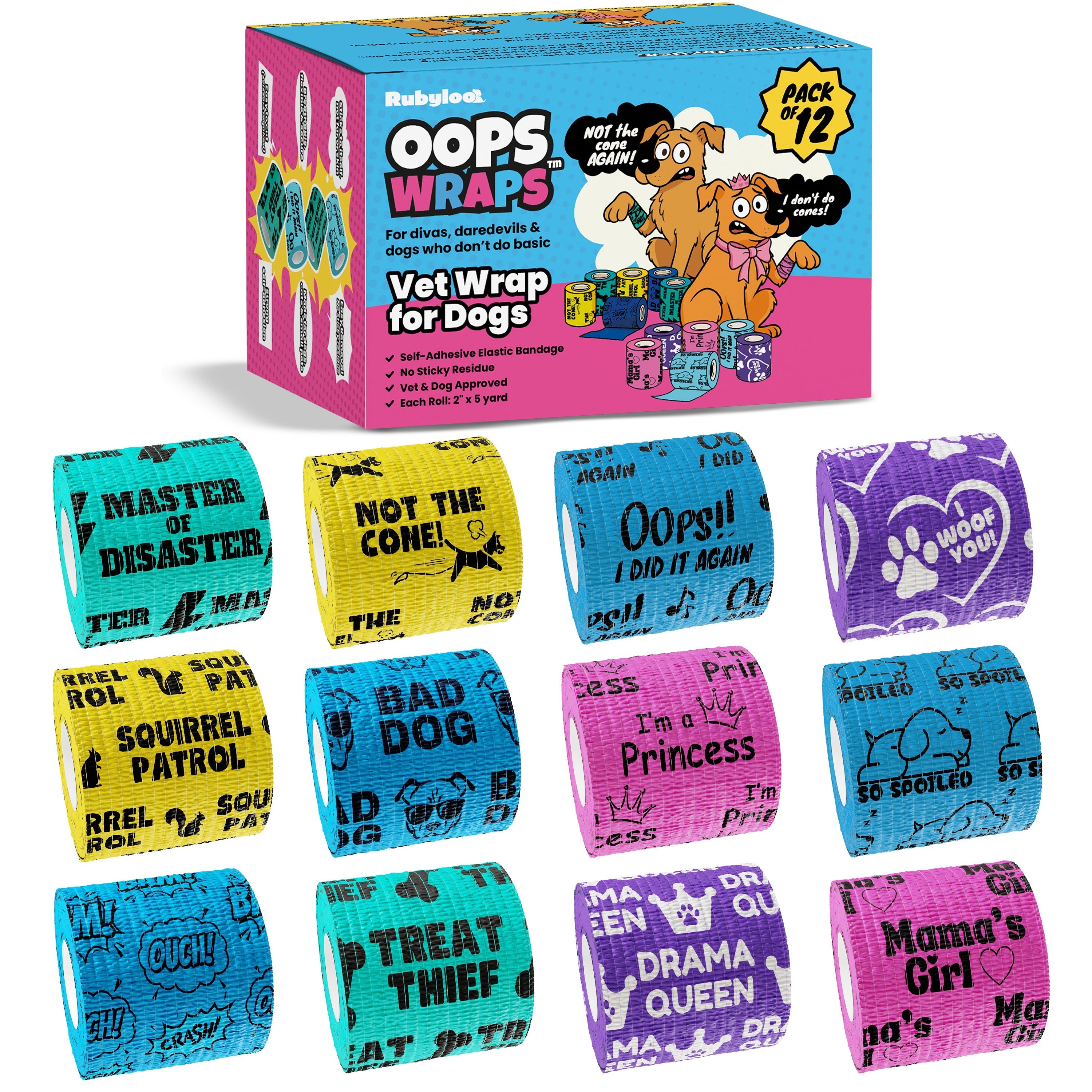Oops Wraps Non-Stick Wrap for Dogs