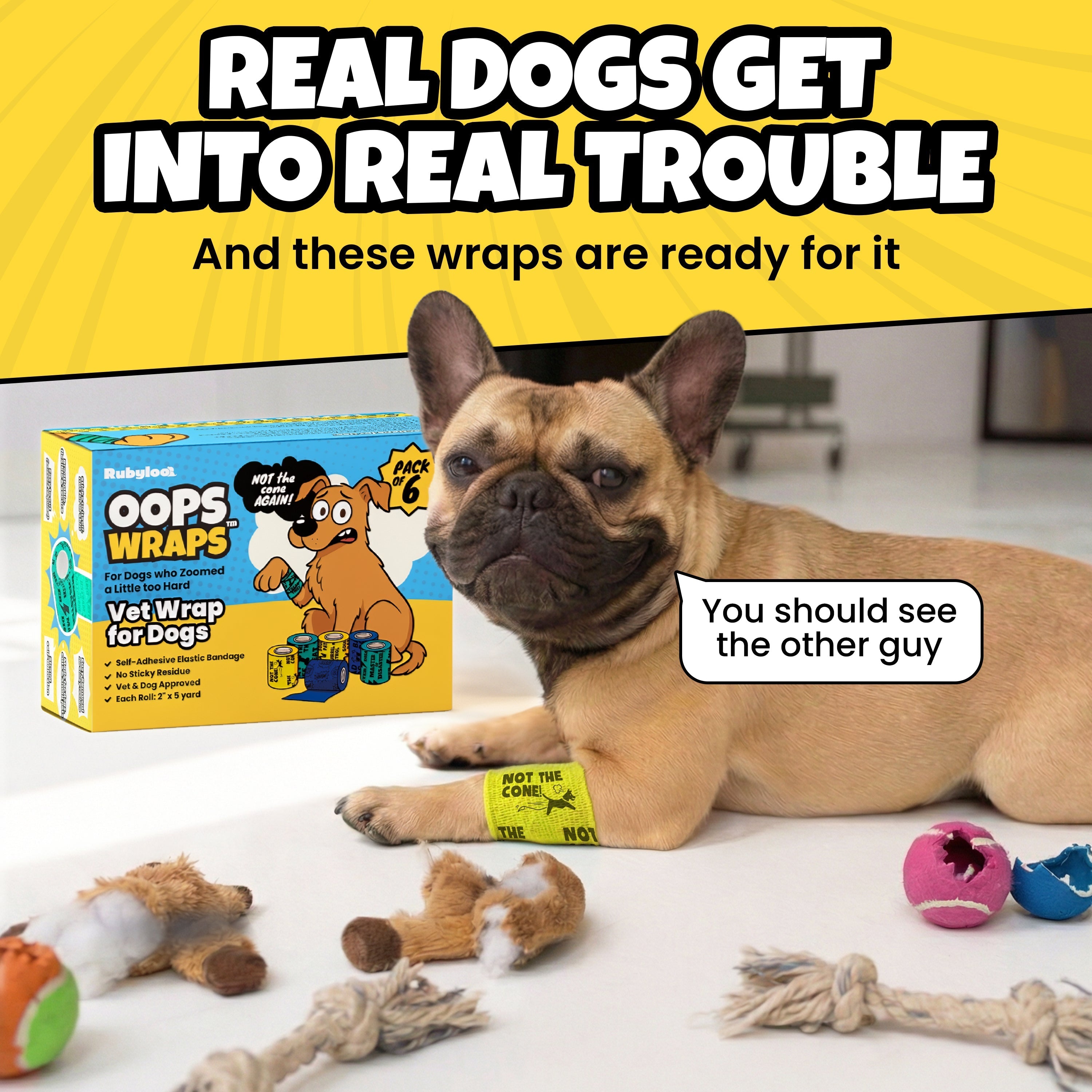 Oops Wraps Non-Stick Wrap for Dogs