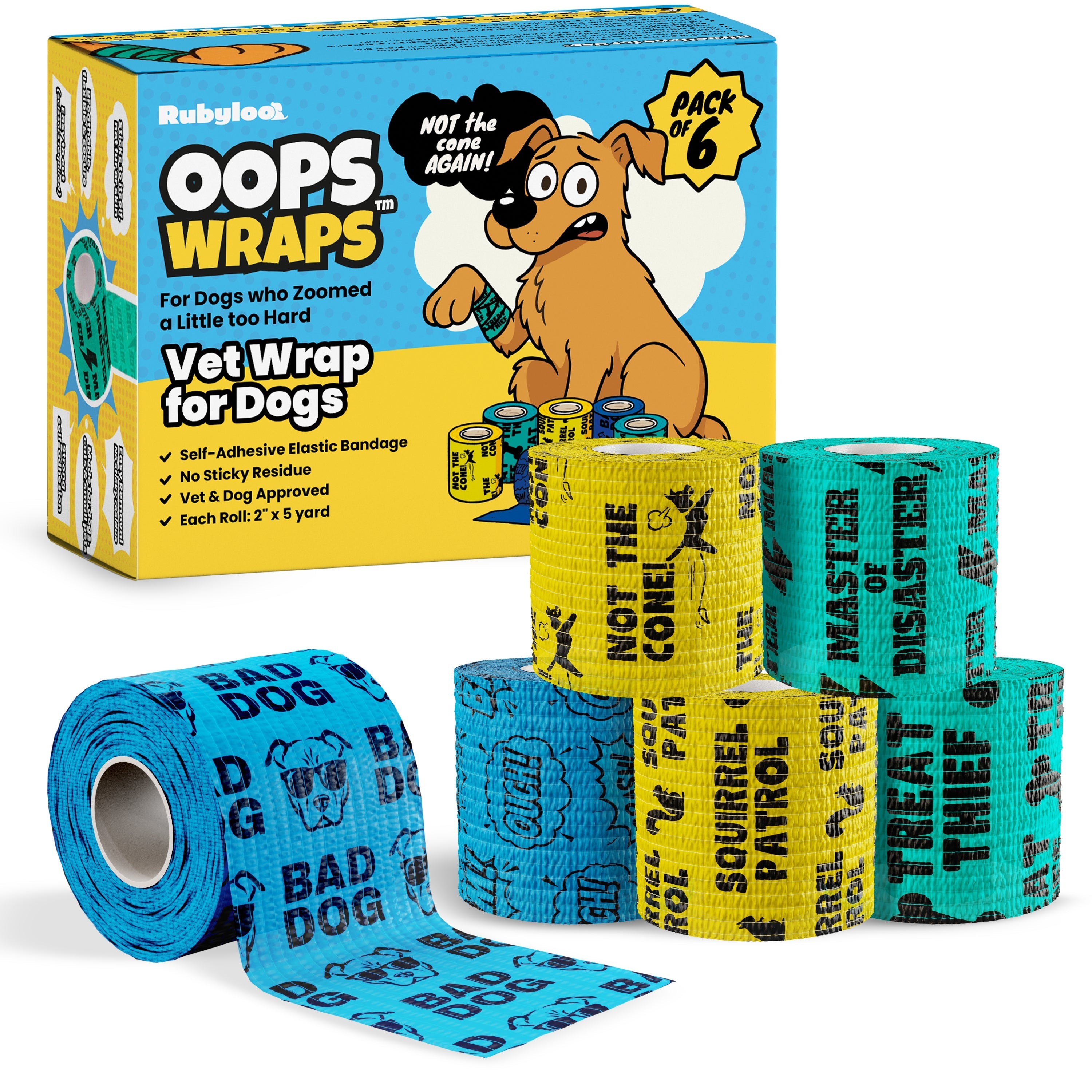 Oops Wraps Non-Stick Wrap for Dogs