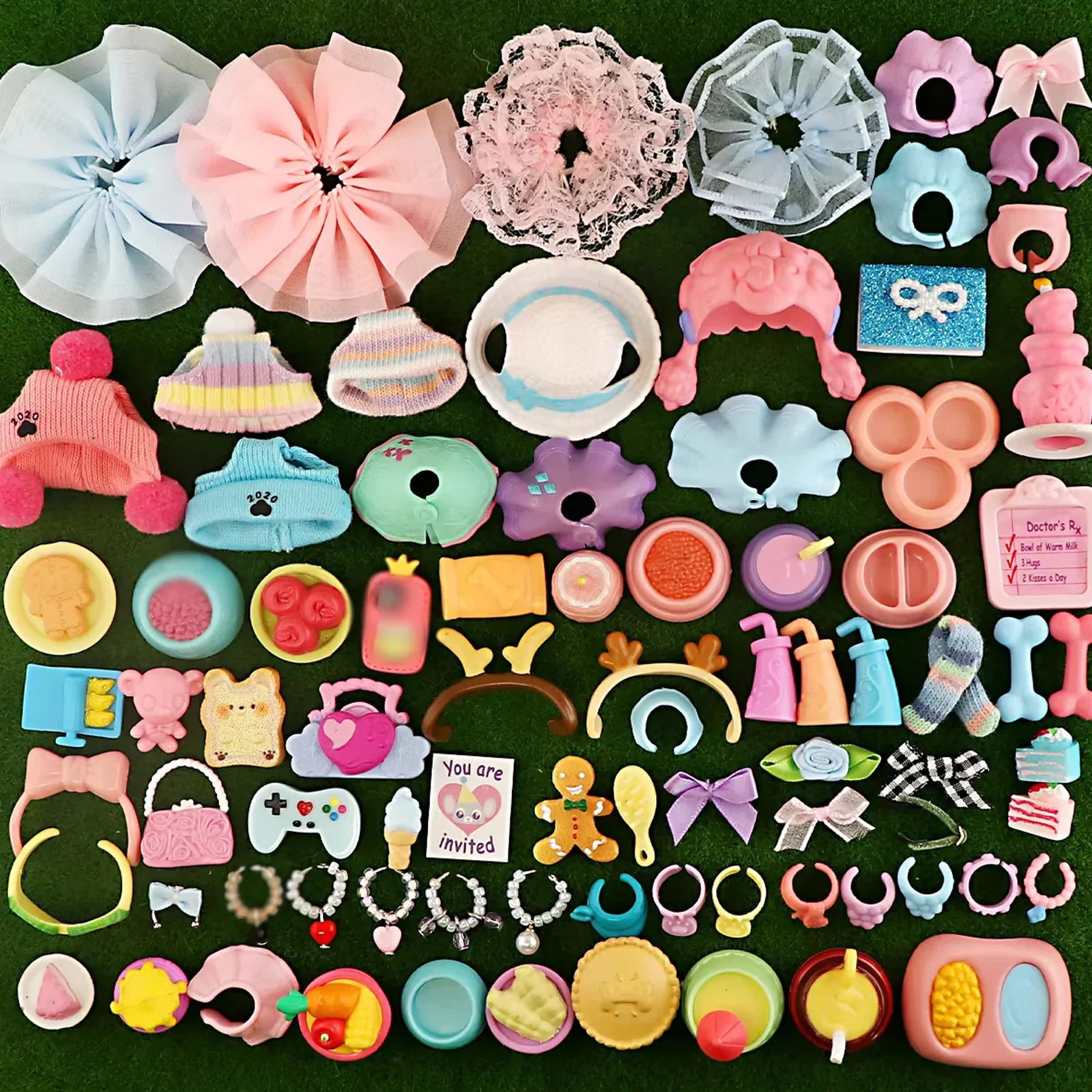 35 pcs Mini Pet Shop Rare Random Pack Random Accessories Suitable for Dachhund Collie Shortahir Cat Great Dane for LPS