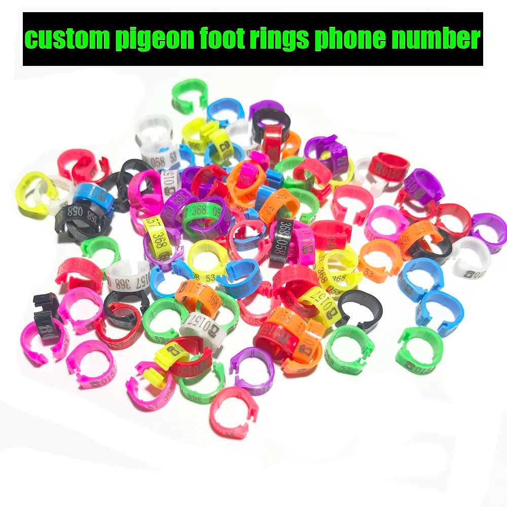 Customized Pigeon Leg bands Bird Products of pigeon pet pigeon rings bird rings pigeon bands