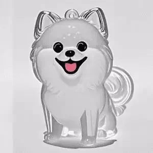 Cute Dog Pendant Keychain Pet Hair Collection Memorial Capsule With Key Ring Unique Keychain Novel Trendy Souvenir for Pet Lover