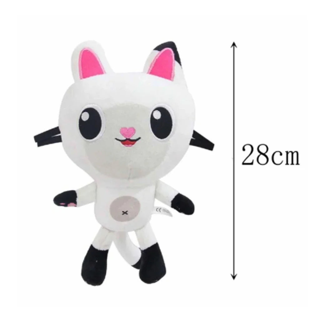 Popular Gaby Doll House Plush Toys Mercat Cartoon Filling Animal Smiling Cat Car Cat Embracing Gaby Girl Doll Children's Birthda