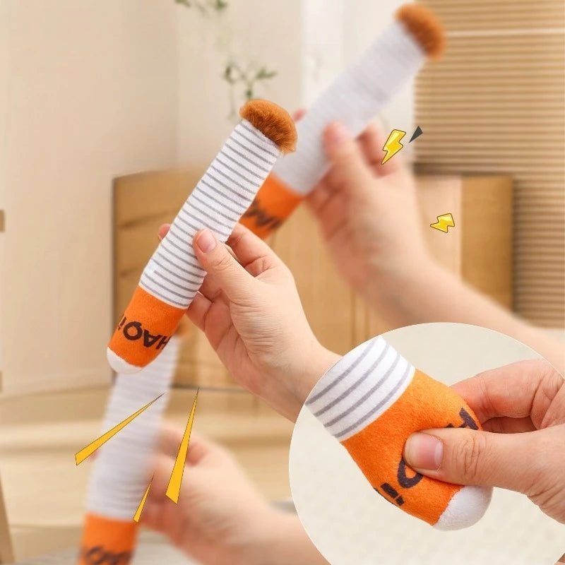 Interactive Plush Dog Toys Creative Cigarette Interactive Funny Dog Toys Plush Chewing Toy Squeak Dog Toy Pet Gifts