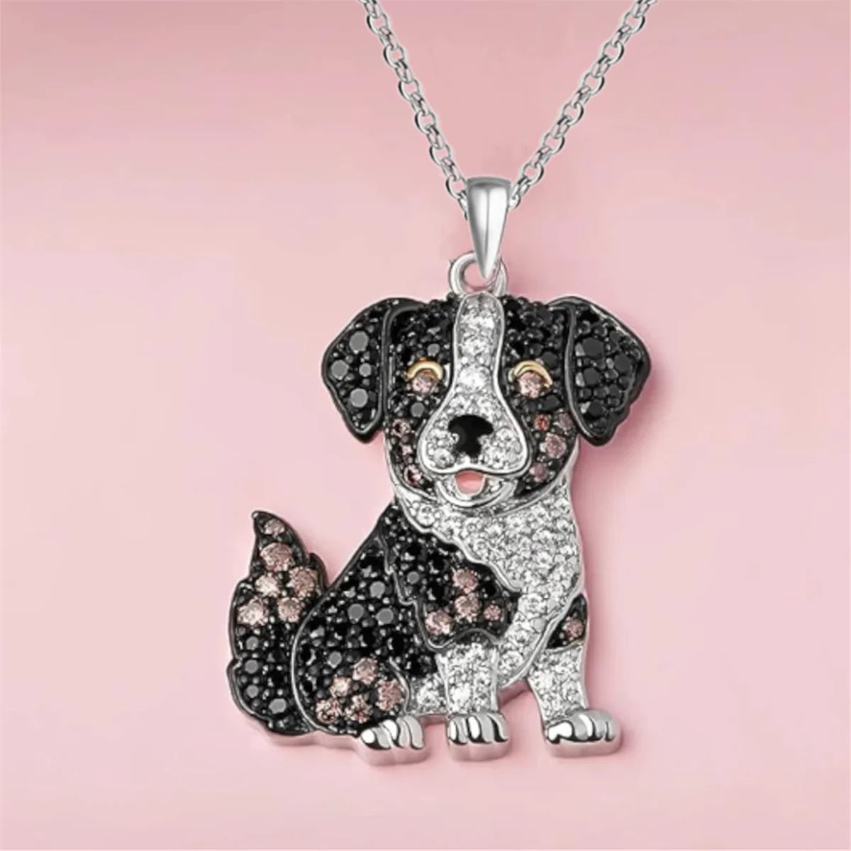 Exquisite and Cute Schnauzer Dog Pendant Necklace for Women Elegant Pet Puppy Jewelry Animal Accessories Dog Lovers Gift