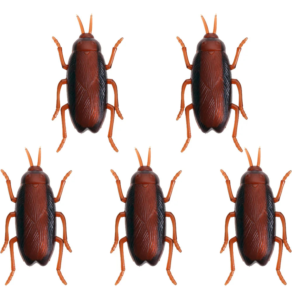 1-10Pcs Funny Electronic Pet Interactive Play Toy For Cats Eletric Running Cockroach Pet Dog Cat Interactive Toy Battery Powered