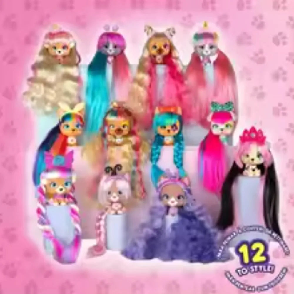 I Love VIP Pets Series Blind Box Cute Exquisite Hairdressing Weaving Toys Surprise Birthday Gift