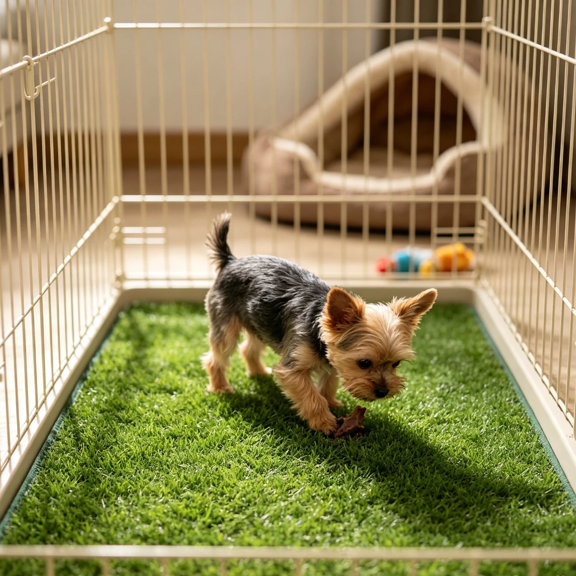 Washable Dog Grass Mat Artificial Grass Dog Potty Trainer Odor-Control Lawn for Pet Training Easy-Clean Pee Pad Non-Slip Backing