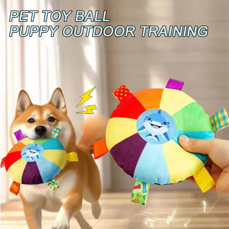 Interactive Ball Toys With Grab Tabs Dog Bite Chew Balls Pets Accessories Puppy Outdoor Training Soccer Pet Supplies 16cm