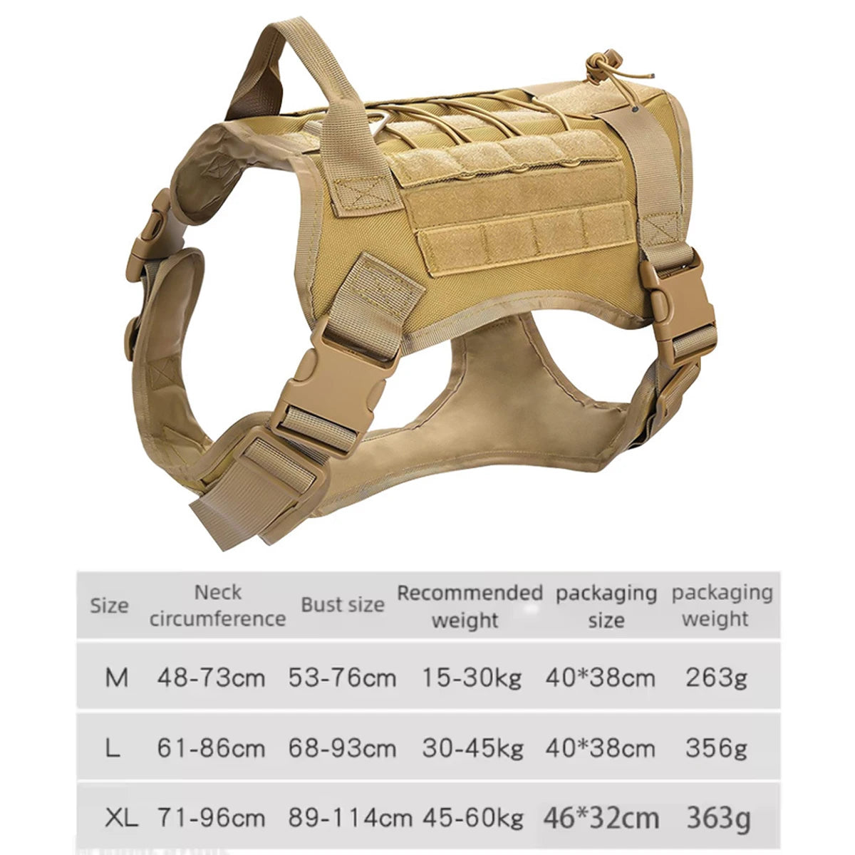 Large Dog Harness Vest Dogs Strap Breast-band the Anti Traction Lead Pet Accessories French Bulldog Luxury Military Goods Pets