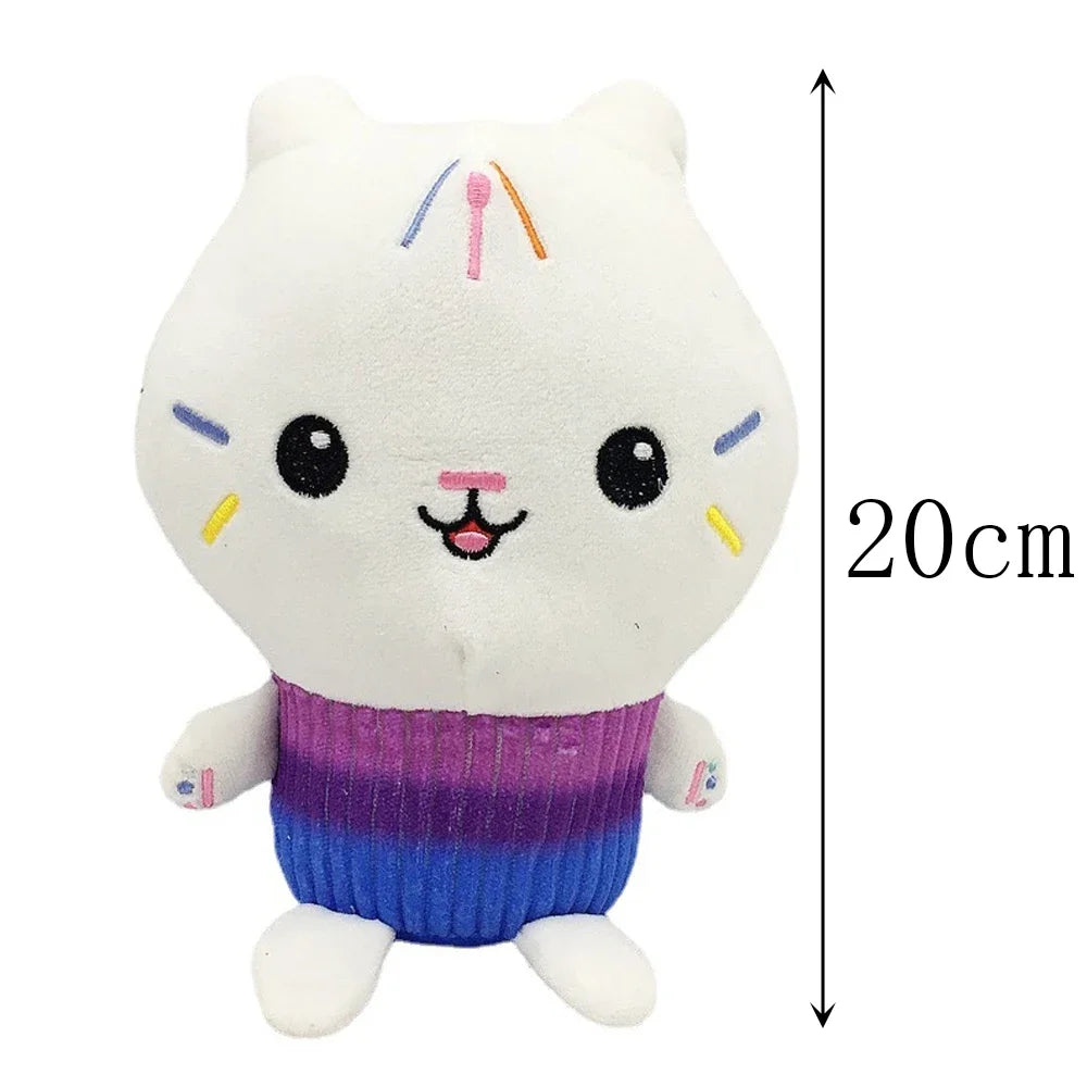 Popular Gaby Doll House Plush Toys Mercat Cartoon Filling Animal Smiling Cat Car Cat Embracing Gaby Girl Doll Children's Birthda