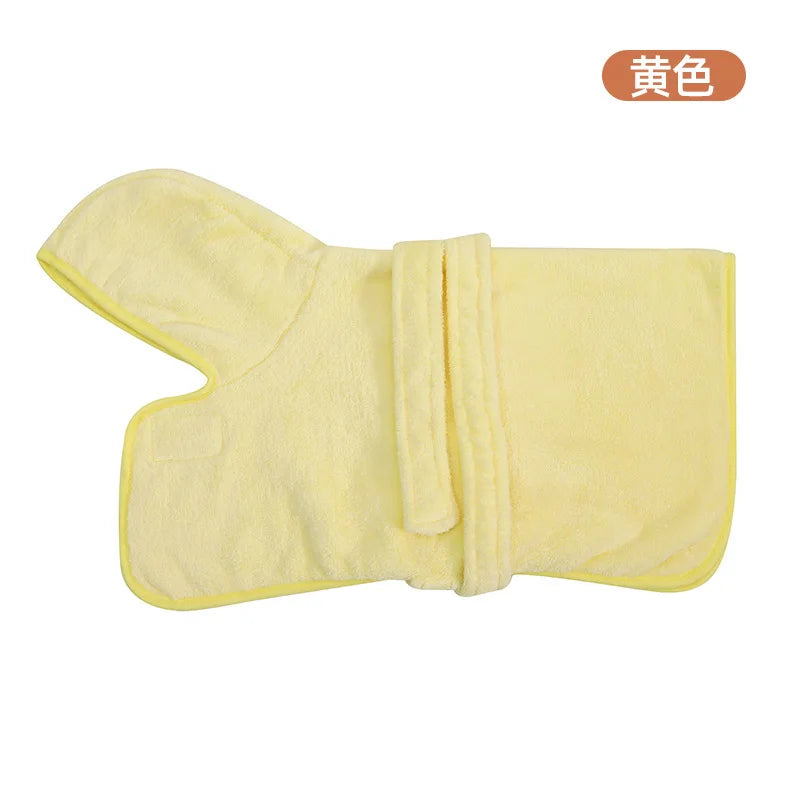 New Dog Bathrobe Absorbent Pet Quick Drying Wearable Bath Towel Robe Large Small Dogs Clean Absorbent Bathrobe Cat Pet Products
