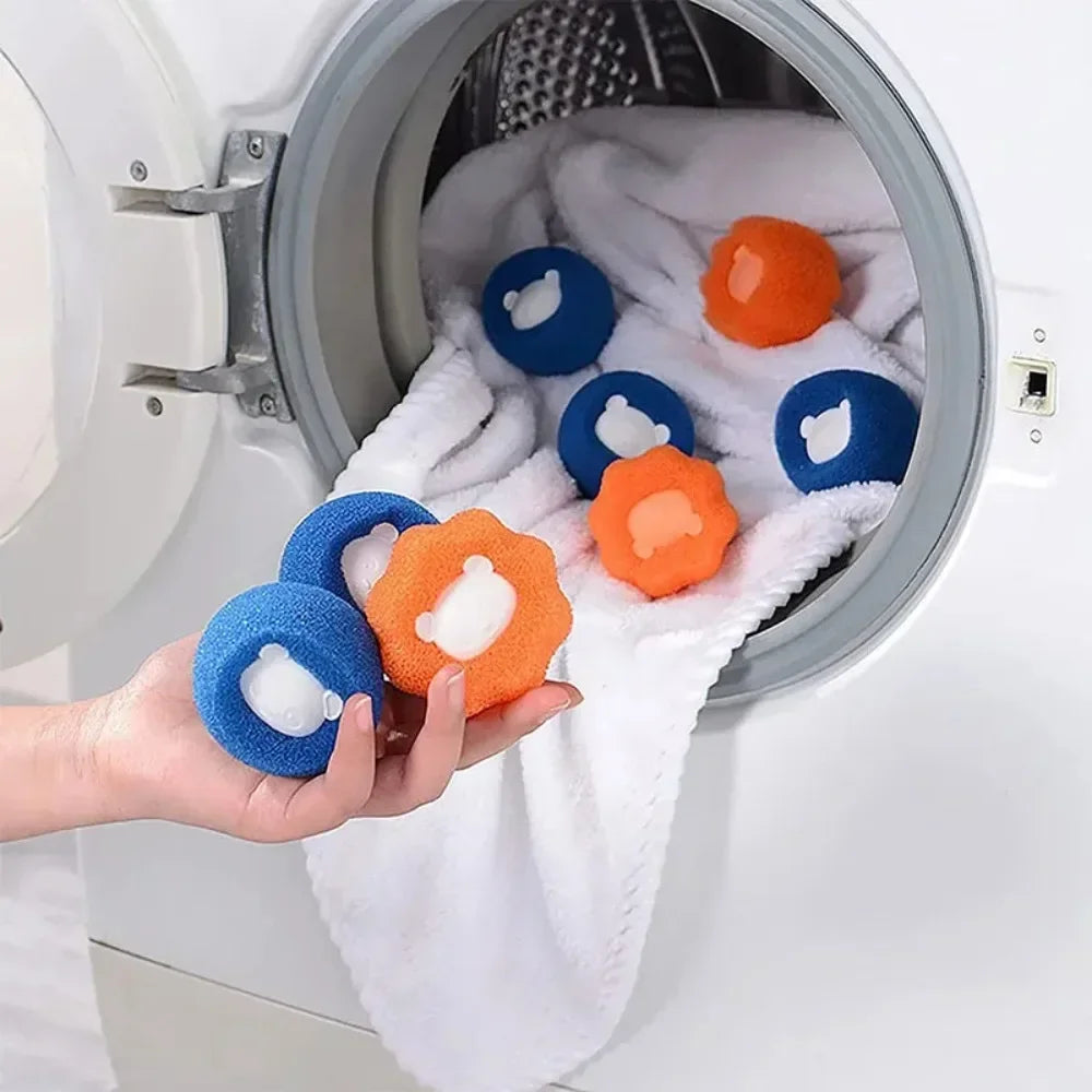 Home Laundry Removes Lint Clothes Ball Catch Pet Hair Remover Reusable Balls Products Washing Machine Filter Household Garden