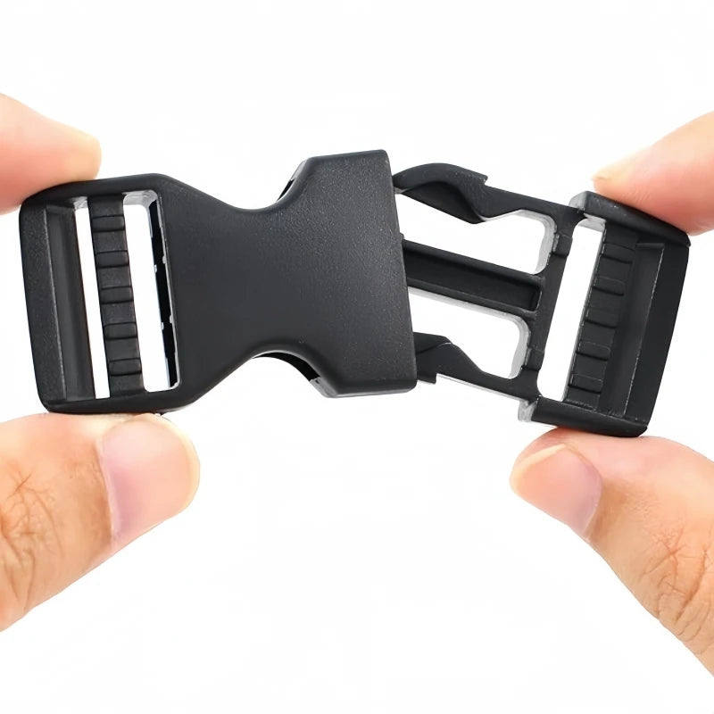 10Pcs Plastic Side Release Buckle Black Belt Buckle For DIY Webbing Straps Paracord Bracelet Bag Clothing Accessories Pet Collar