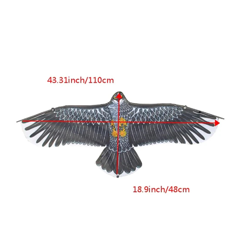 1pc/1pc+line New 1.1m Eagle Kite Children Flying Bird Kites Outdoor Toys