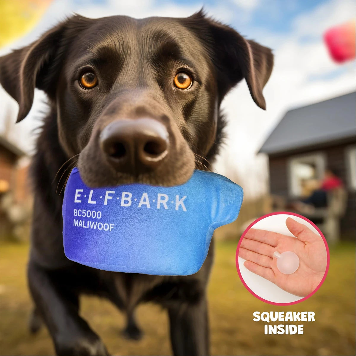 Funny Dog Toys with Squeaker - Funny Cute Parody Dog Toys - Puppy and Dog Toys for Small, Medium and Large Dogs
