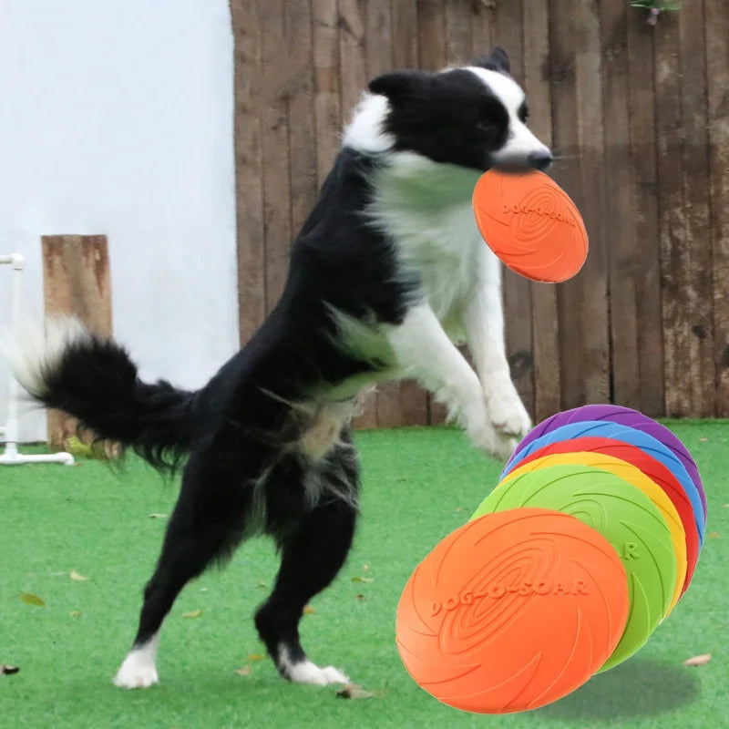 HH Interactive Silicone Flying Saucer Toy for Dogs And Cats Chew Resistant Flying Disc Pet Game Perfect for Puppy Training Fun