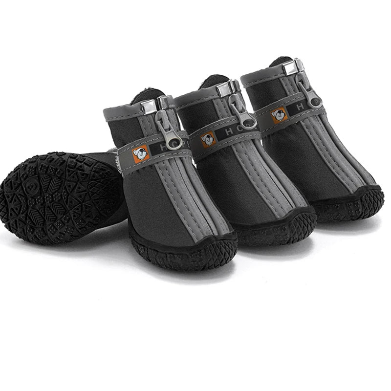 Dog Shoes Non-Slip Soles Thick Plush Protection Paw Pet Shoes Warm For Dog Non-Slip Dog Shoes Breathable Climbing Pets Booties