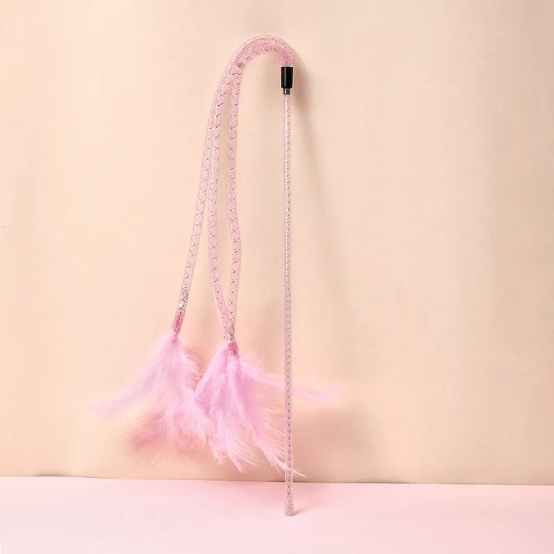 Cat Toy Self Hi Feather Toys for Cats Playing Stick Bite Resistant Cat Toys Interactive Funny Cats Toy with Bell Pet Products