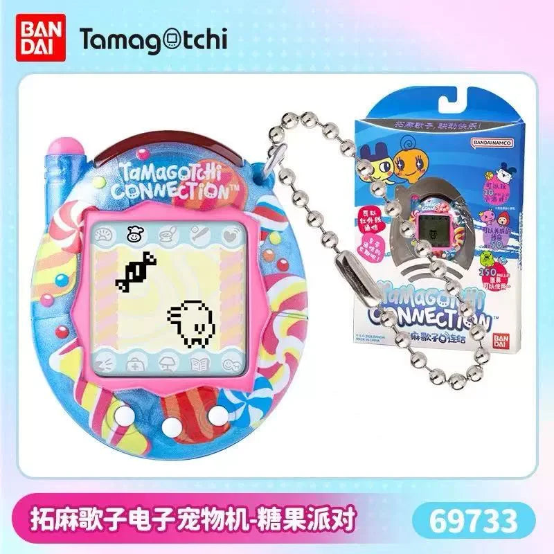 Bandai Tamagotchi Connection V3 Electronic Pet (Linked Ver.) - Elegant Bow/Blue Bubble New